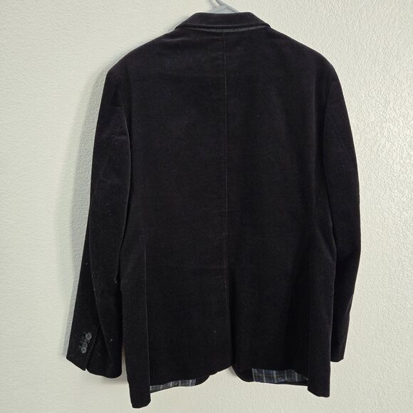 Banana Republic Black Corduroy Blazer Jacket Size 42R New - Picture 7 of 7